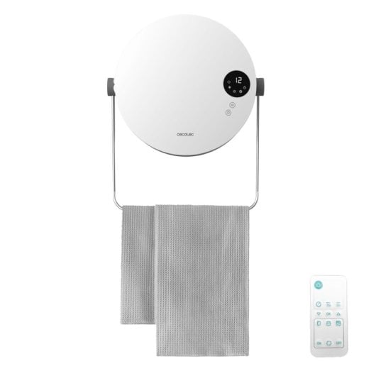 Radiador Eléctrico Cecotec ReadyWarm 2000W compacto con control remoto y toallero