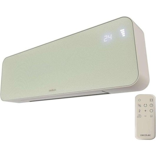 Radiador Elétrico Cecotec ReadyWarm 3000 Textile 2000W com Comando Oscilante Temporizador