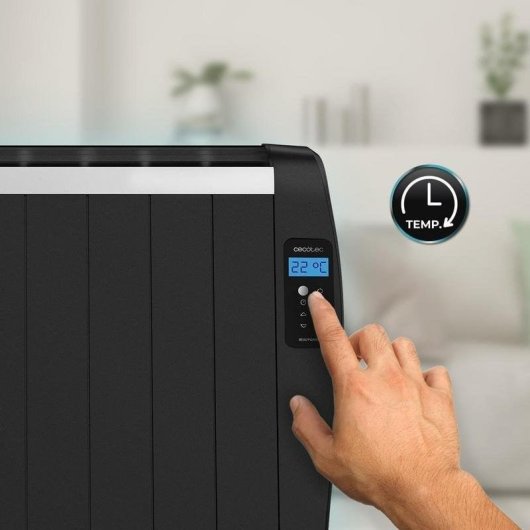 Radiador Eléctrico Cecotec ReadyWarm 2100 Thermal Black 1500W 10 elementos con control remoto