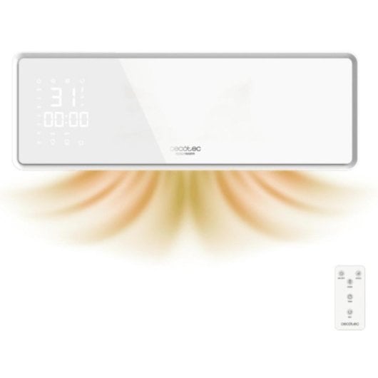 Cecotec Ready Warm 5310 PowerBox Ceramic Calefactor cerámico de pared 2000W con mando y oscilación
