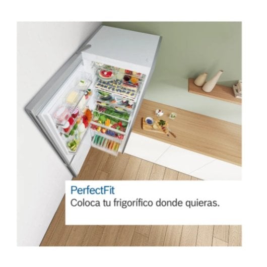 Bosch KGN39XIDR Frigorífico Combi No Frost 203cm 368L D Inox Zona fresca SuperCool