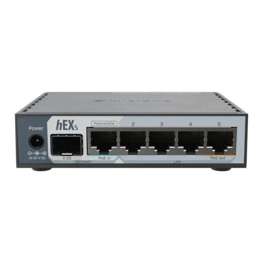 Router Mikrotik E60IUGS Ethernet Gigabit 2,5Gbps PoE USB 3.2 Schwarz