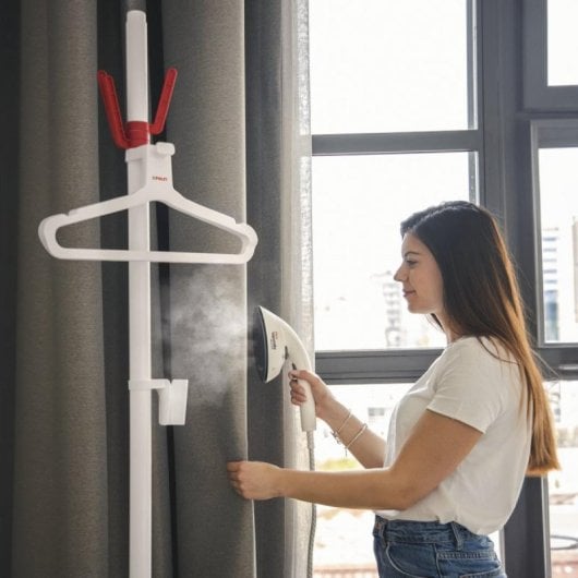 Polti Vaporella Vertical Styler GSF80R 1,2L, 2000 W, 0,5min de chauffage, Rouge, Blanc