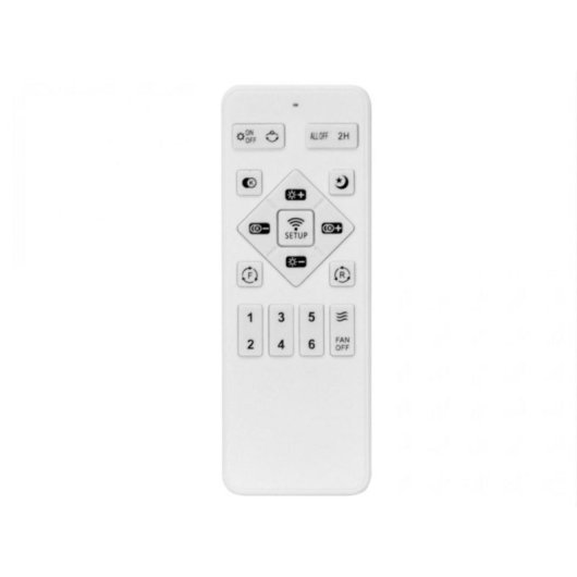 Ventilador de techo reversible CEILY ROPE DC 52W luz LED 6 velocidades y control Bluetooth