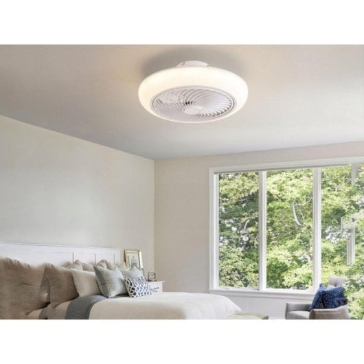 Ventilador de Techo DC CEILY SPIRAL 36W 6 Velocidades Luz LED Control App y Mando