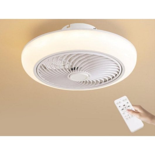 Ventilador de Techo DC CEILY SPIRAL 36W 6 Velocidades Luz LED Control App y Mando