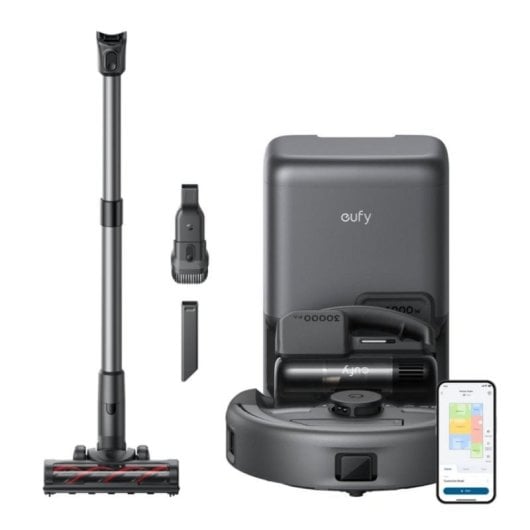 Robot Aspirapolvere eufy E20 3 in 1 Autosvuotamento Navigazione LiDAR 30.000 Pa Controllo Vocale