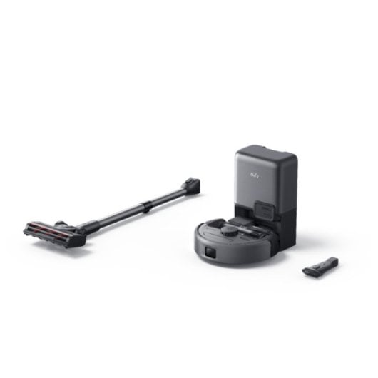 Robot Aspirador eufy E20 3 em 1 com esvaziamento automático e 30000 Pa, filtragem 5 etapas, Pro-Detangle Comb