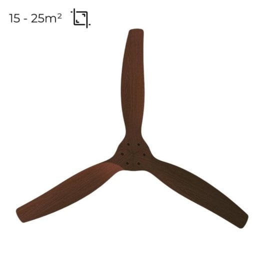 Ventilador de techo HELIX sin luz 132cm motor DC ultrasilencioso aspas madera haya Alexa App