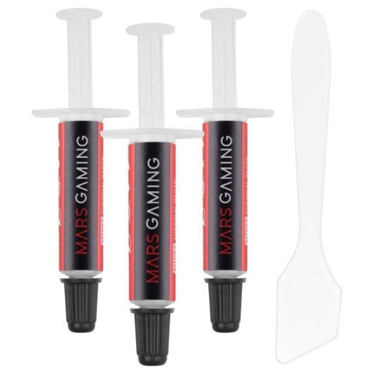 Mars Gaming MT0X3 Kit 3x Pastas Térmicas CPU Alta Conductividad Térmica 6W/m·K Hasta 280°C 3x1g (3g)