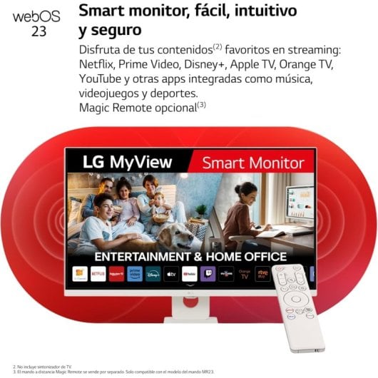 Monitor LG 32SR73U-W 31.5" 4K Ultra HD 60Hz VA LCD Branco com HDR10 e USB-C 65W