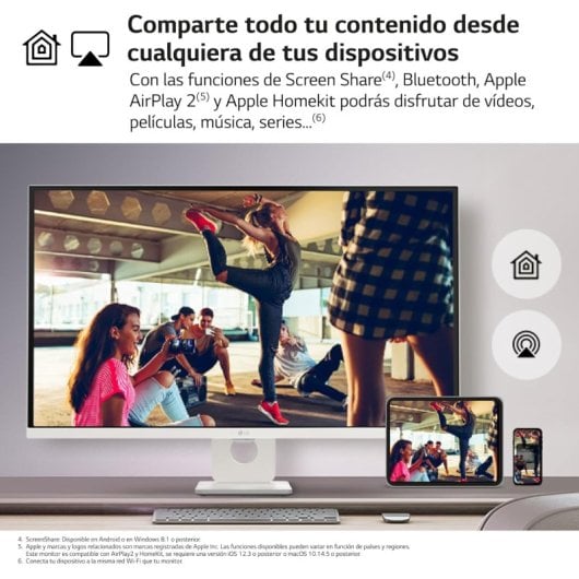 Monitor LG 32SR73U-W 31.5" 4K Ultra HD 60Hz VA LCD Branco com HDR10 e USB-C 65W