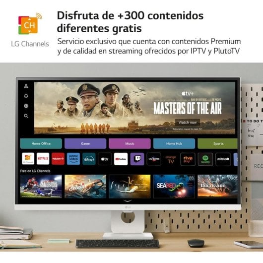 Monitor LG 32SR73U-W 31.5" 4K Ultra HD 60Hz VA LCD Branco com HDR10 e USB-C 65W