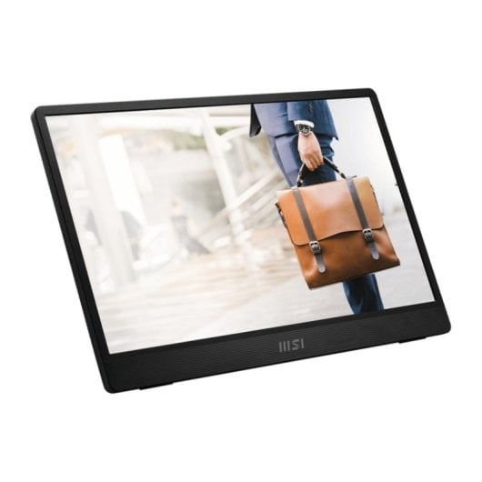 Monitor MSI PRO MP161DE E2 15,6" Full HD 60Hz IPS LED USB-C Schwarz mit Lautsprechern