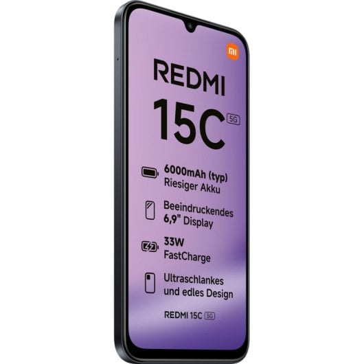 Xiaomi REDMI 15C 5G 4GB 128GB 6.9" Preto