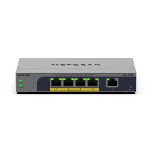 5-Port Gigabit Ethernet Switch mit PoE+ und 2000 MAC-Adressen Tabelle, GS105EP
