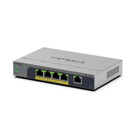 5-Port Gigabit Ethernet Switch mit PoE+ und 2000 MAC-Adressen Tabelle, GS105EP