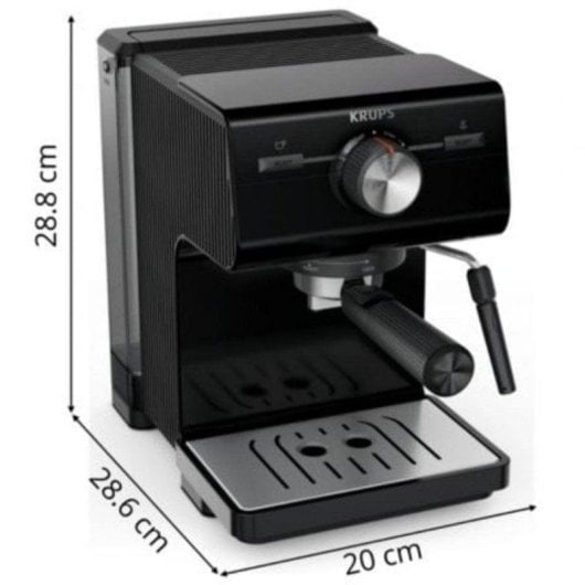 Cafetière expresso Krups Authentic XP381810 2L 15 Bars buse vapeur contrôle manuel
