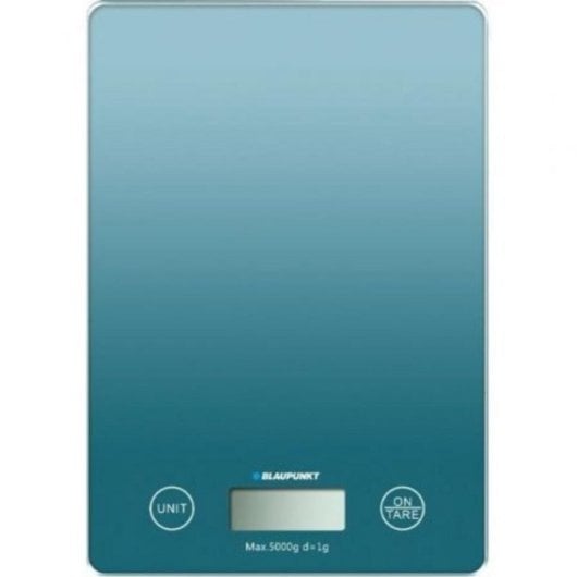 Báscula de Cocina Electrónica Blaupunkt BP4014 Azul, Precisión, Cristal, 5kg, Pantalla Digital