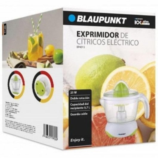 Blaupunkt BP4015 Elektrischer Zitruspresse 25W 700ml mit Doppelrotation und Kabelaufbewahrung