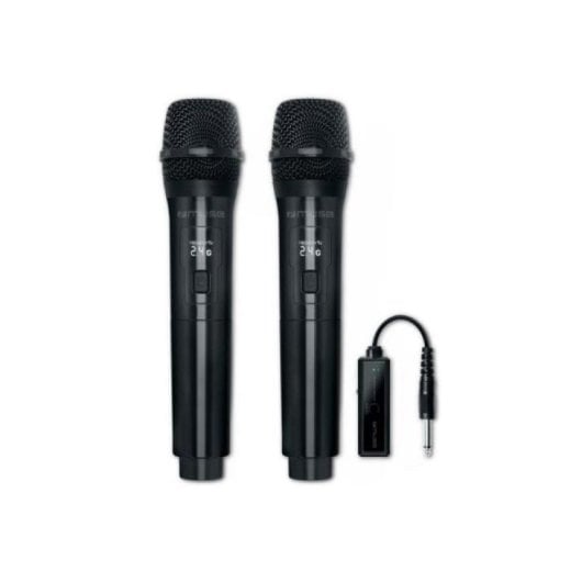 Microphone MC-50 WI noir pack de 2 sans fil 6.3 à 3.5 mm 8h d'autonomie