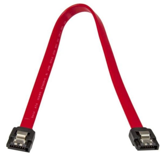 Câble SATA à verrou de sécurité 12 pouces, 0,304 m, SATA III, 6 Gbit/s, Rouge