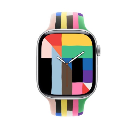 Apple Watch 46 Édition Pride Sport Band - Taille M/L, Multicolore, Fluoroélastomère