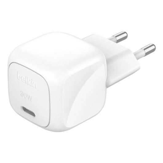 Cargador USB-C 30W Carga Rápida Blanco, Power Delivery 3.1 para Portátil/Smartphone/Tablet