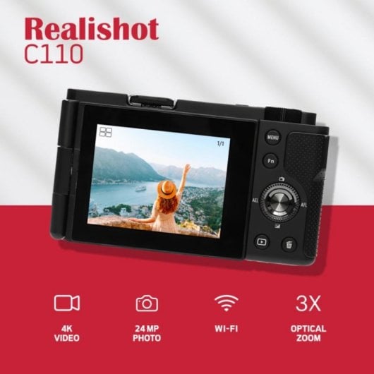 Cámara Compacte Agfaphoto Realishot C110 16 MP Ultra Grand Angle CMOS Stabilisation