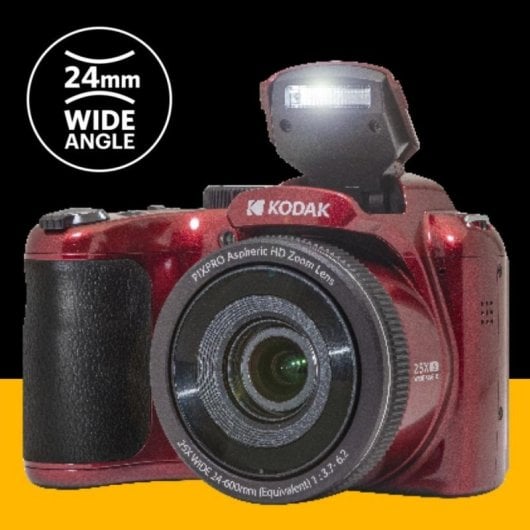 Câmara Digital Compacta Kodak Pixpro Astro Zoom AZ255 16 MP 25x Zoom Óptico Sensor CCD Estabilizador Óptico LCD 3" AA