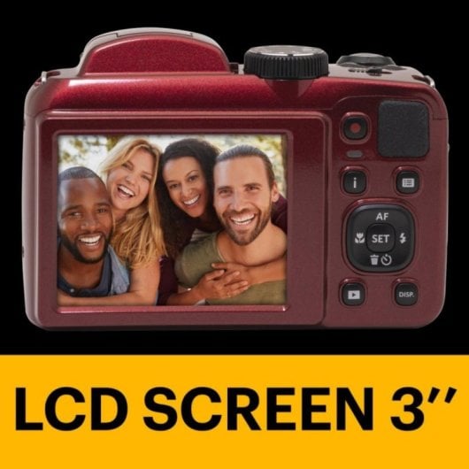 Câmara Digital Compacta Kodak Pixpro Astro Zoom AZ255 16 MP 25x Zoom Óptico Sensor CCD Estabilizador LCD 3" AA