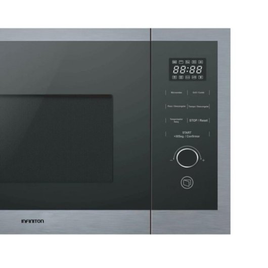 Microondas Infiniton IMW-DD2S 25L 800W Grill 1000W 8 programas Acero Inoxidable Deluxe