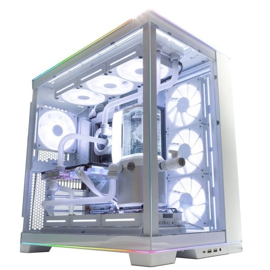 PcCom Custom V2 Ryzen 9 9950X3D / 128 GB / 4 TB SSD / RTX 5090 + Windows 11 Pro – Weiß