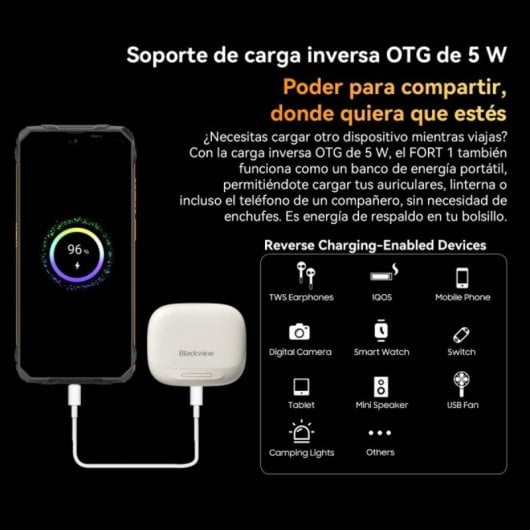 Smartphone Blackview FORT1 6GB RAM 256GB 10000mAh 4G