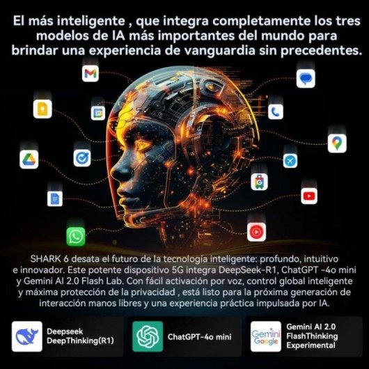 Blackview Shark 6 5G 8GB Azul 128GB 6.88" Doble SIM