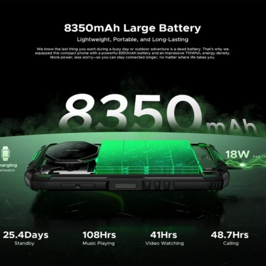 Smartphone DOOGEE Fire 3 Pro 4GB 128GB 8350mAh Android 15 NFC GPS