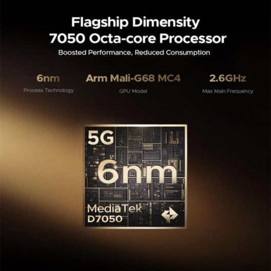 Smartphone DOOGEE V Max S 5G 8GB 256GB 6.58" 22000mAh Android 14 NFC Face ID Dorado