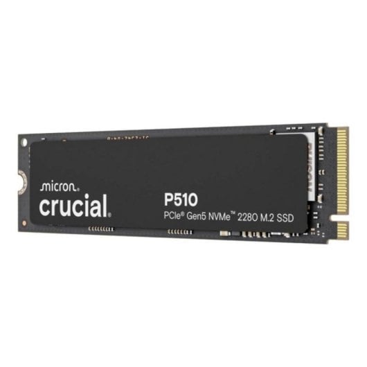 Disco Duro Crucial 1TB M.2 NVMe PCIe Gen5 11000MB/s P510 Black Gaming