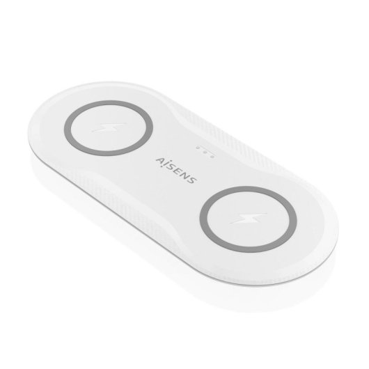 Kabelloses USB-C 2-in-1 Ladegerät 15W für Handy und Kopfhörer, Weiß