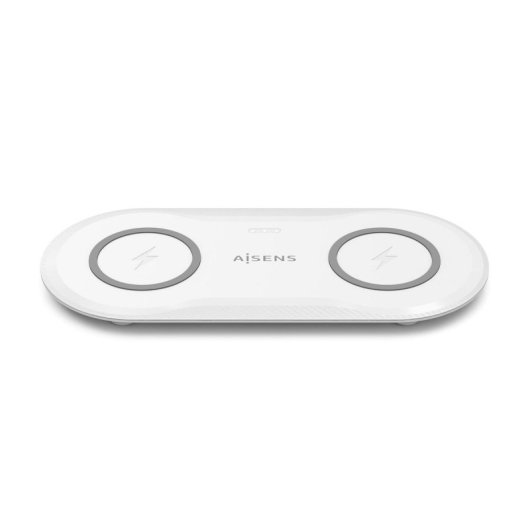 Kabelloses USB-C 2-in-1 Ladegerät 15W für Handy und Kopfhörer, Weiß