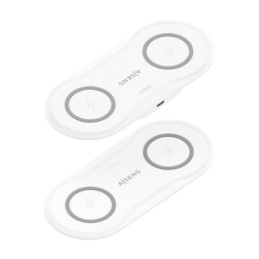 Kabelloses USB-C 2-in-1 Ladegerät 15W für Handy und Kopfhörer, Weiß