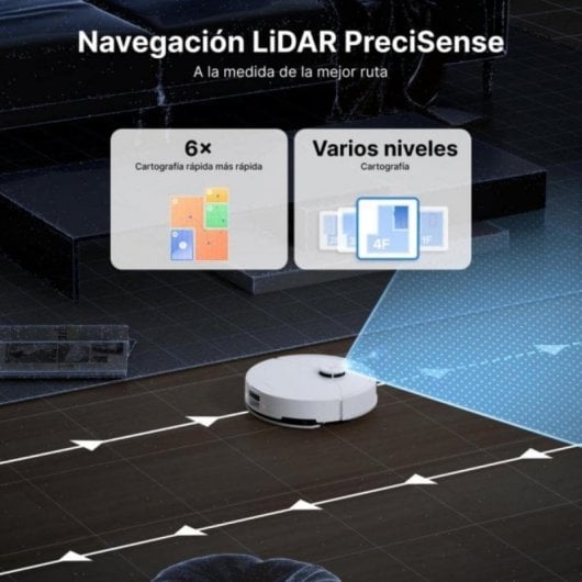 Robot Aspirapolvere e Lavapavimenti Roborock Q10 PF+ Autosvuotamento Navigazione LiDAR 10.000 Pa