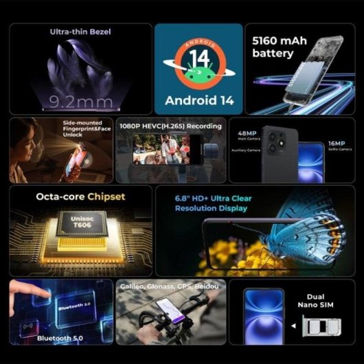 HOTWAV Note 13 Max 4G 6GB 256GB 6.8" Negro