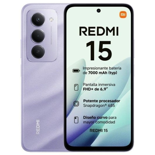 Xiaomi REDMI 15 4G 8GB 256GB 6.9" Púrpura Arenoso