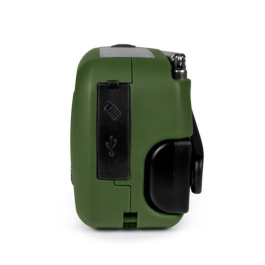 Thomson RT260 Rádio Portátil Solar de Emergência com 2000mAh, USB-C, AM/FM/MW, Lanterna LED e IPX3 Verde