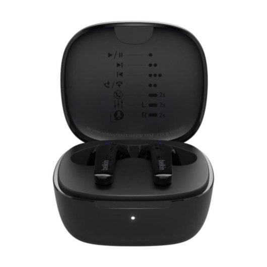 Auriculares Belkin inalámbricos Bluetooth 5.2 con Micrófono y Resistencia IPX5, Negro