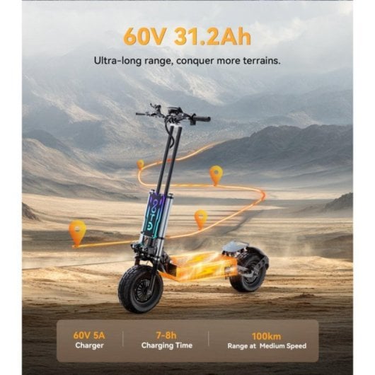 Patinette électrique [Marque] 25km/h 45km d'autonomie 830W avec lumières LED