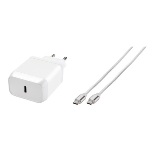 Carregador Vivanco Super Fast USB-C 45W 1m Branco Universal Power Delivery