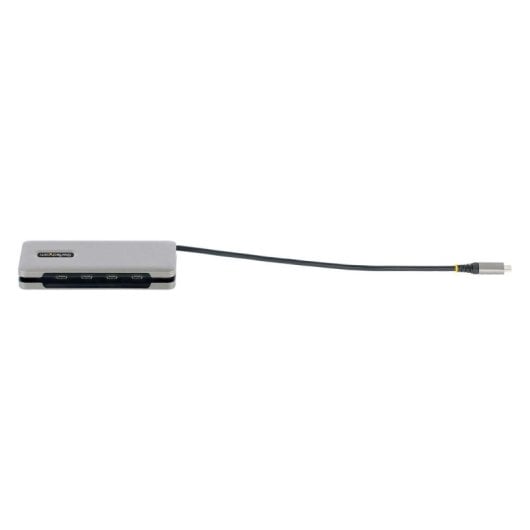 Startech HB31CM4CPD3 Hub USB-C com 4 Portas USB 3.2 Gen2 10Gbps, PD 100W Pass-Through e Cabo 32cm Cinzento