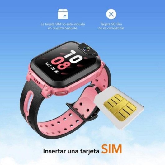 Imoo Z6 4G GPS WiFi Bluetooth 1,3 pouces IPX8 Caméra 2MP Bleu Étanche Enfant